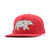 grey pixilated bear Classic Red